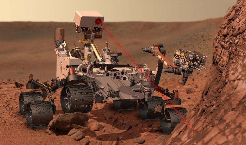 Martian_rover_Curiosity_using_ChemCam_Msl20111115_PIA14760_MSL_PIcture-3-br2